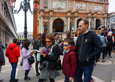 a tourist family