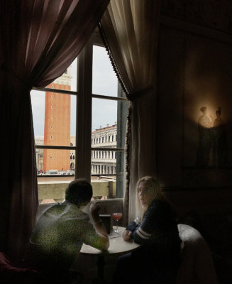 looking out on piazza san marco