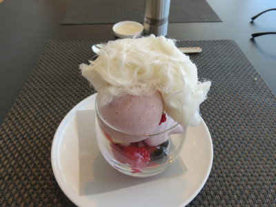 pavlova Qantas first lounge Sydney