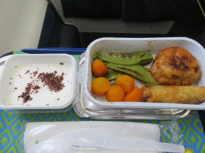 Rwanda Air lunch in economy Nairobi to Kigali