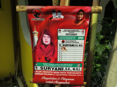 Yogyakarta election poster
