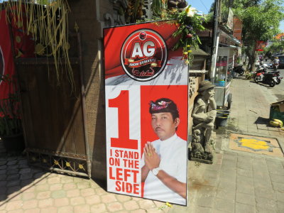 Bali election poster