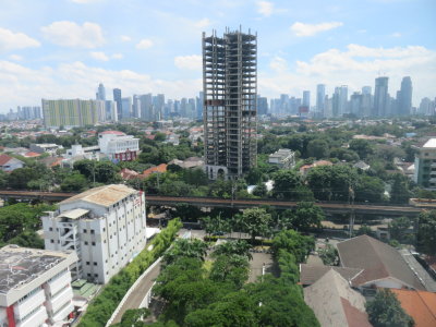 Jakarta view from DoubleTree hotel
