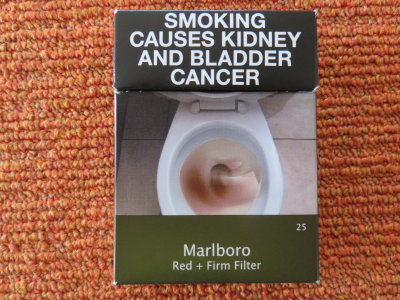 Australian Marlboro Red cigarette packet front