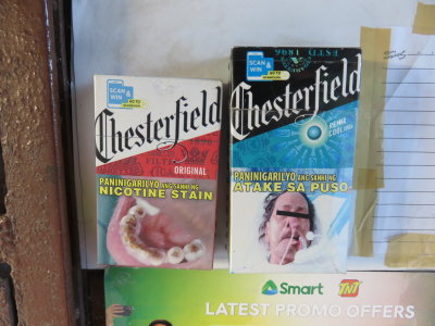 The Philippines cigarette packs