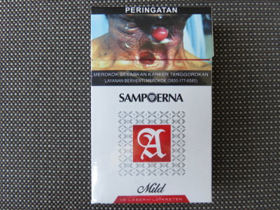Indonesia cigarette pack