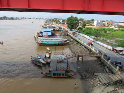 Palembang view from Ampera bridge