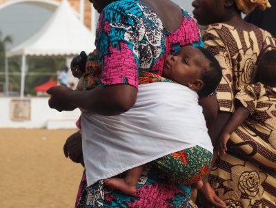 Swaddled baby, Benin