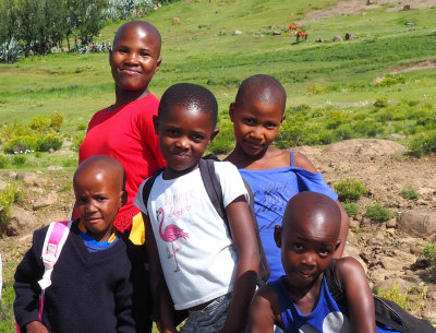 Lesotho schoolchildren