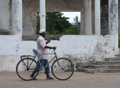 Man on Cell Phone, Mozambique