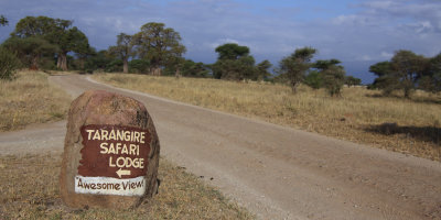 Entrance road to Tarangire Safari Lodge