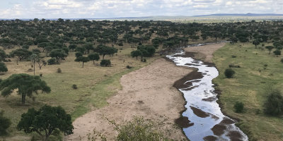 The 'awesome view' over the Tarangire River
