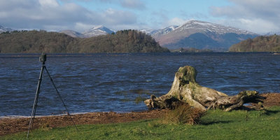 High flood level at the Endrick Mouth, Loch Lomond