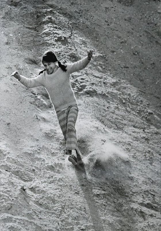 Playing On A Sandy Slope