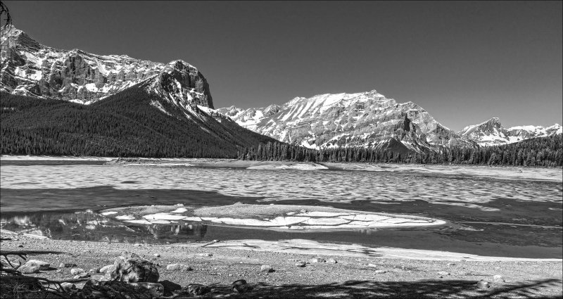 Ice Melt, North of Banff