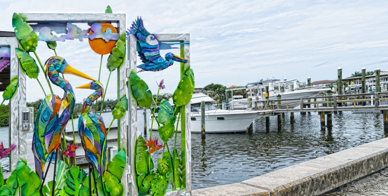 Entrance To Boat Dock