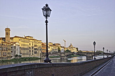 Alongside the Arno River