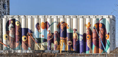 West Wichita Grain Elevator Mural