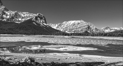 Ice Melt, North of Banff