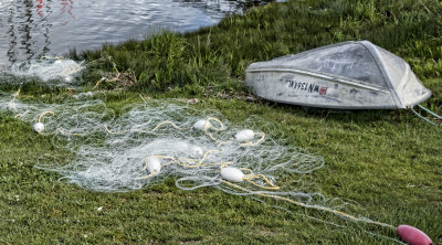 Drying Fish Net.