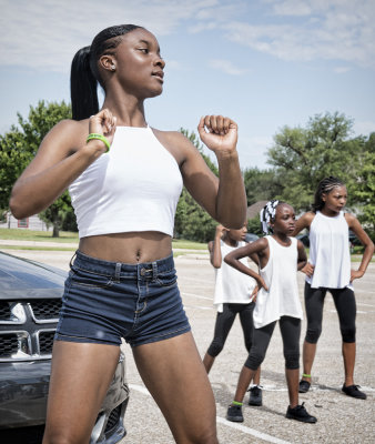 Practice Prior to the Juneteenth Parade 