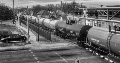 Tank Cars Passing Through