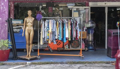 A Portion Of The Front View Of The Store