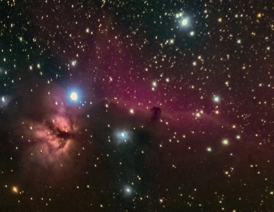Messier 43 and Horsehead Nebula