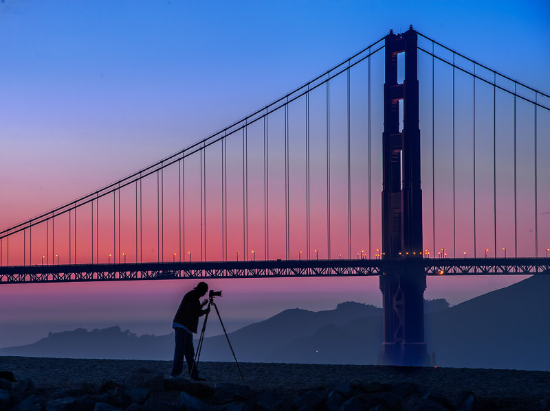 Shooting the Golden Gate !