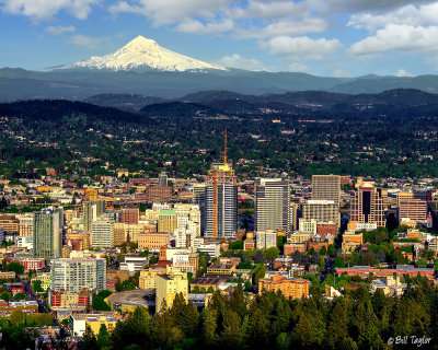 Portland and Mount Hood