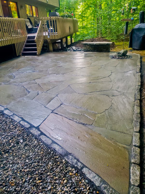 Large Stone Patio