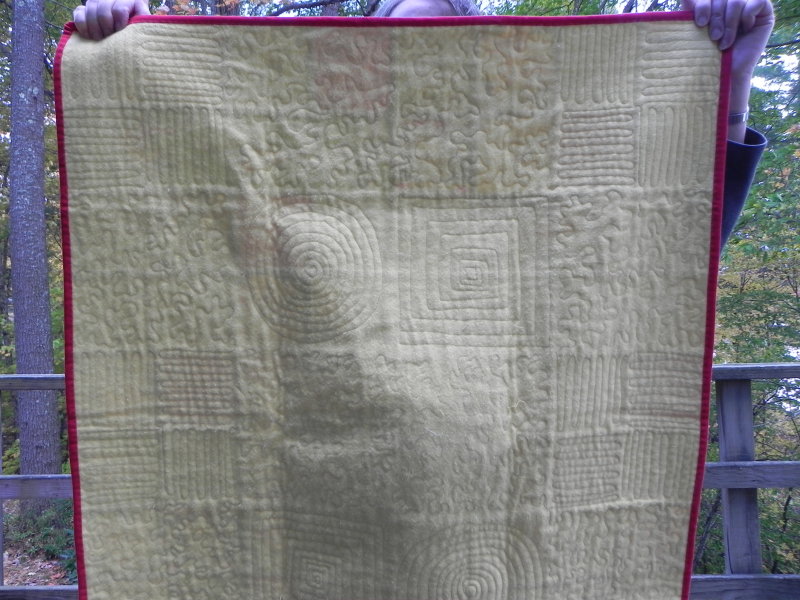 Circus Baby Crib Quilt back