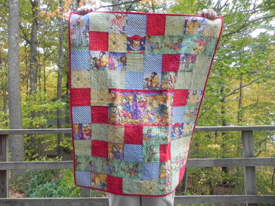 Circus Baby Crib Quilt, Linus Project - 2010
