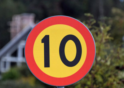 Speed limit in Sweden.