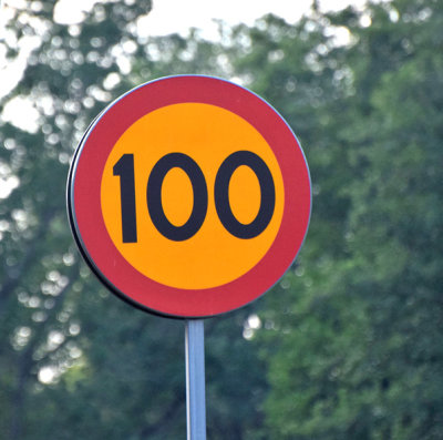 Speed limit in Sweden.