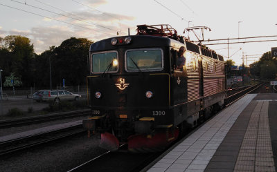 Lok.SJ Rc 1390 (Train station Kalmar)