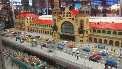 CZ - Prague main railway station, model from Lego 11/2020