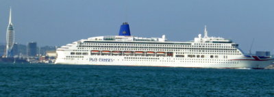 ORIANA (1995) Southampton leaving from Ryde