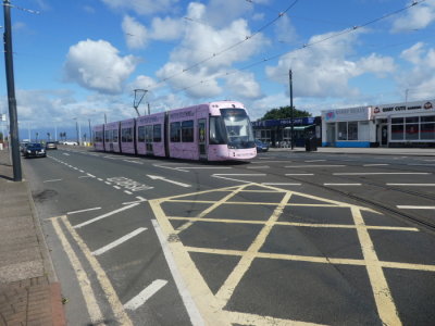 Bombardier Flexity2 003 @ Fleetwood Ferry Leaving
