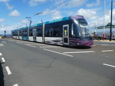 Bombardier Flexity2 005 @ Fleetwood Ferry Heading to Star Gate