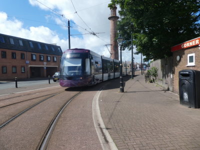 Bombardier Flexity2 017 @ Fleetwood Ferry Heading to Star Gate