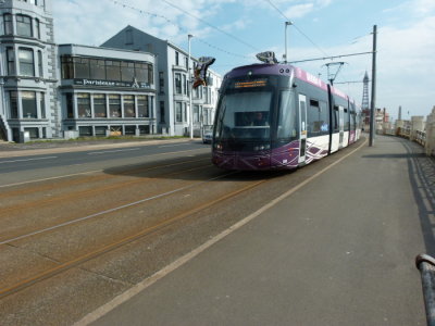 Bombardier Flexity2 008 Arriving @ Pleasant Street heading to Fleetwood Ferry Terminus