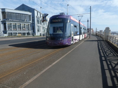 Bombardier Flexity2 014 Approaching Pleasant Street heading to Fleetwood Ferry Terminus