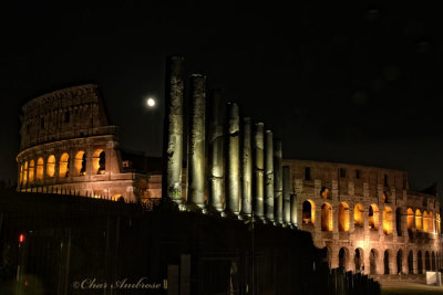 Moon Over the Colosseum