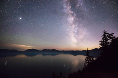 Milky Way over Crater Lake