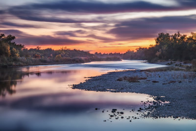 Sunset on the River