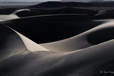sand dunes at sunrise in Death Valley