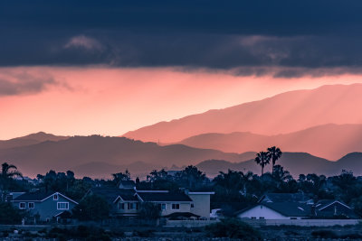 rising sun at Mts. Sanata Ana