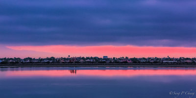 dawning at Bolsa Chica Wetlands