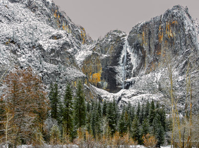 frozen Yosemite fall